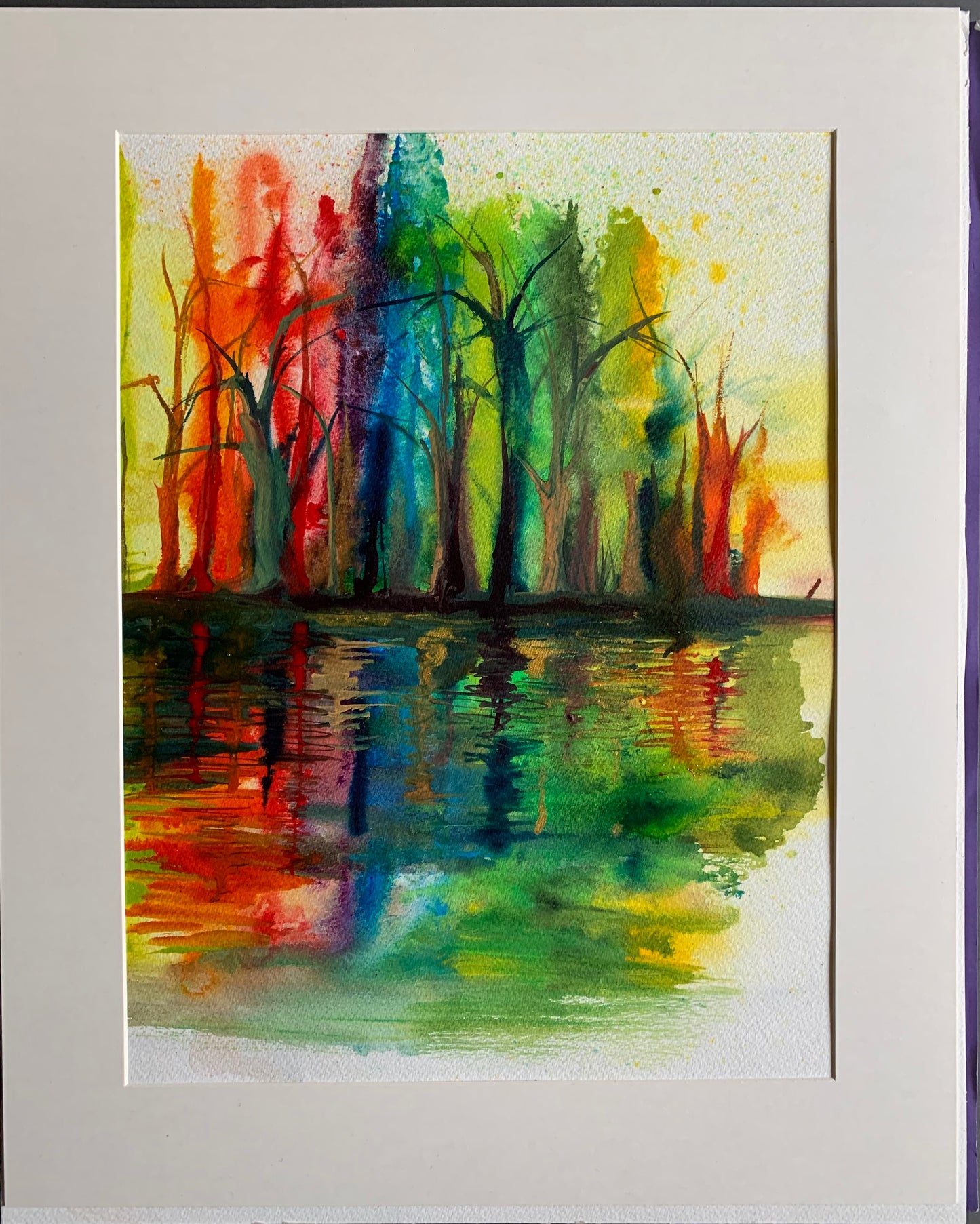 hand painted reflection piece local artist