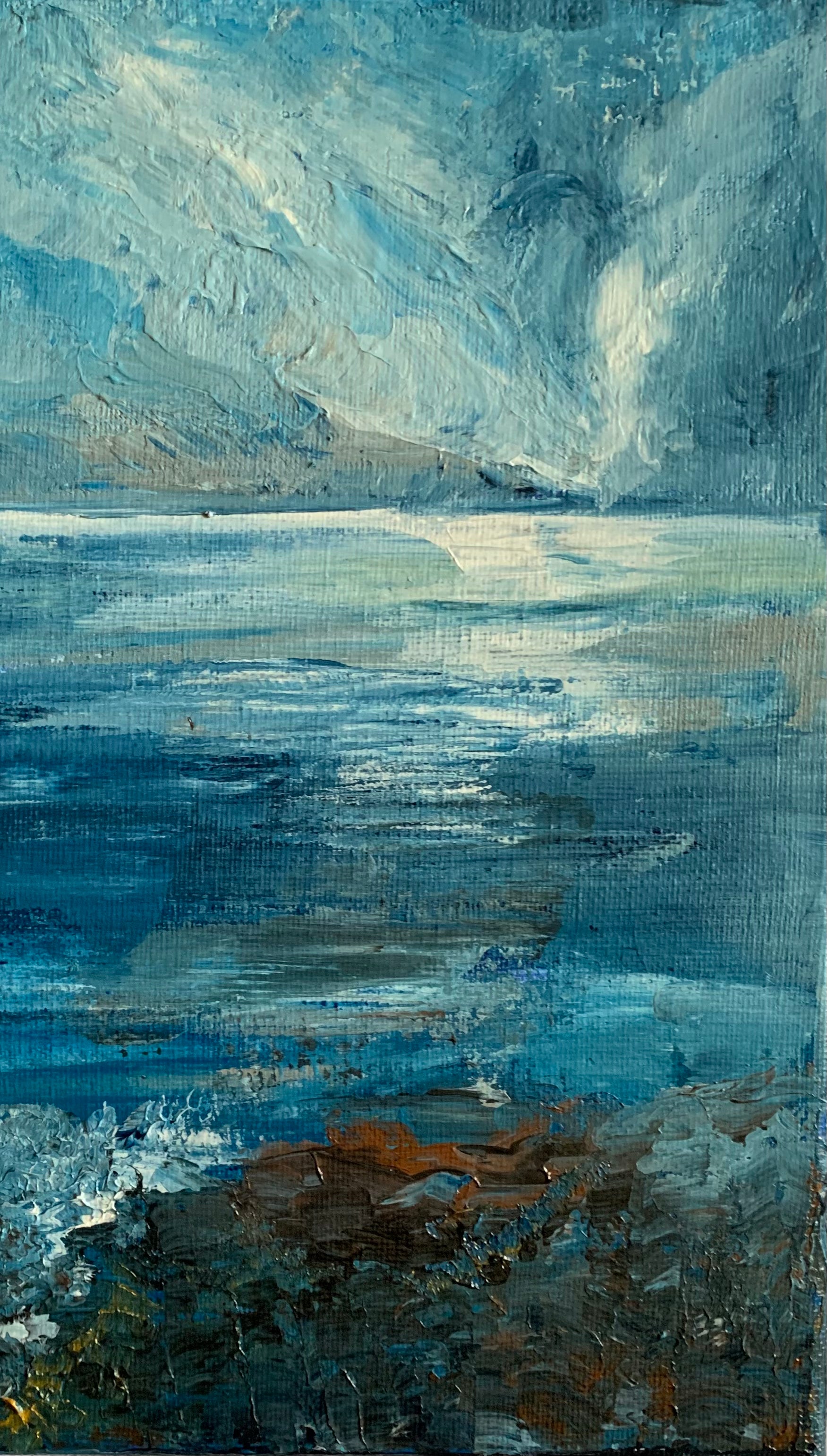 hand painted seascape local artist