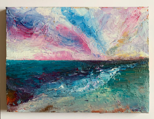 hand painted seascape local artist